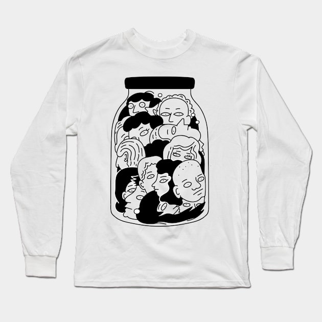 Jar of Heads Long Sleeve T-Shirt by annikashop